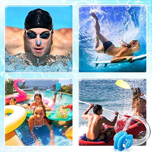Macarrie 100 Packs Swimming Nose Clip Waterproof Swim Nose Clip Silicone Nose Plugs For Kids Youth Adults Pool, 15 Colors #TOP5