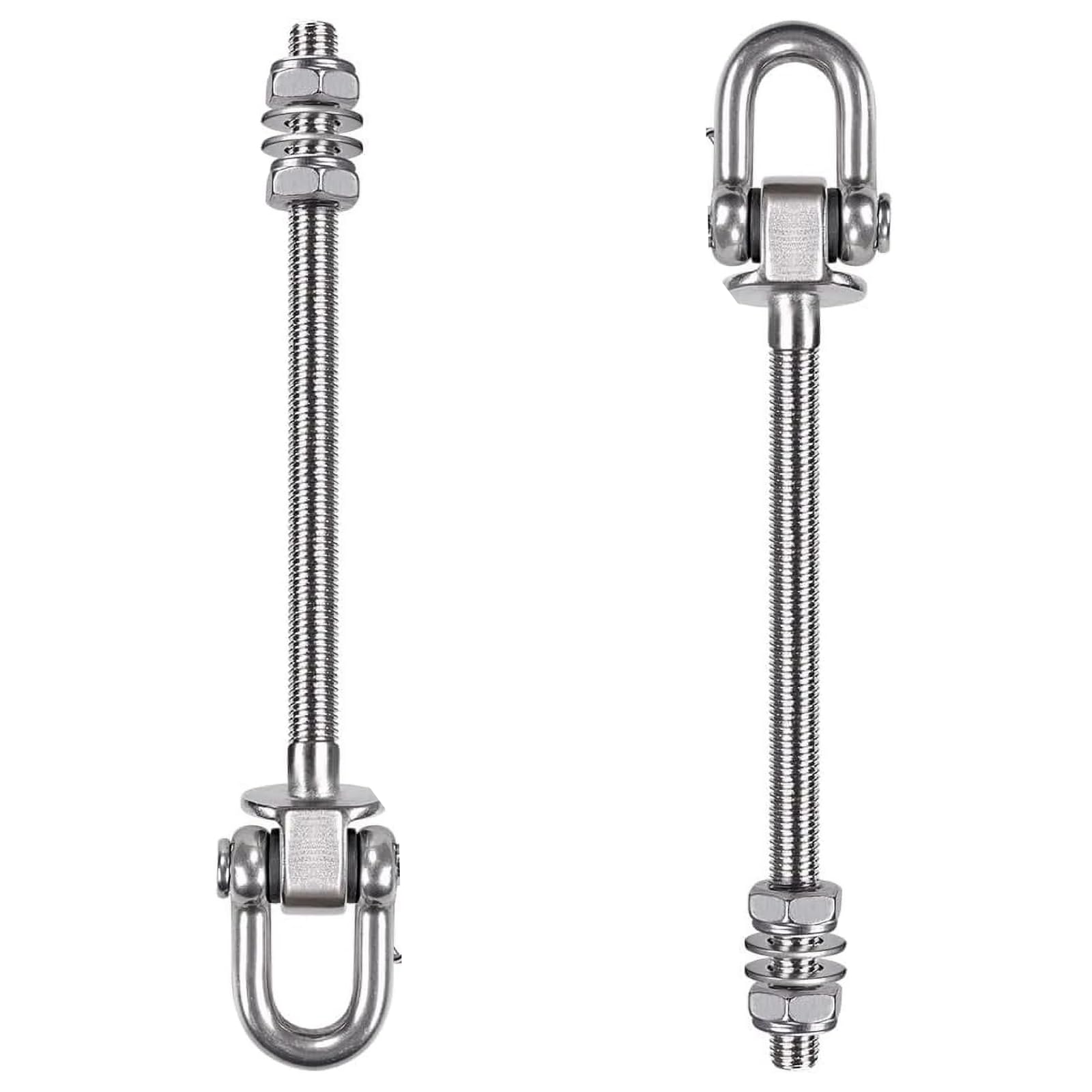Anhoer Swing Hanging Bolts 235mm M10 with Bearing 1800lbs SS Pack of 2