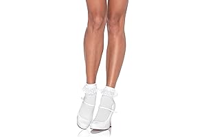 Women's Delicate Lace Ruffle Nylon Anklet Socks