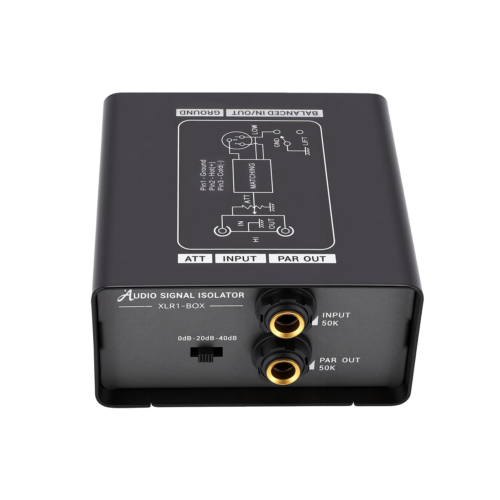 Cocoarm Hum Eliminator Box, 3-Level Gain Ground Noise Isolator High
