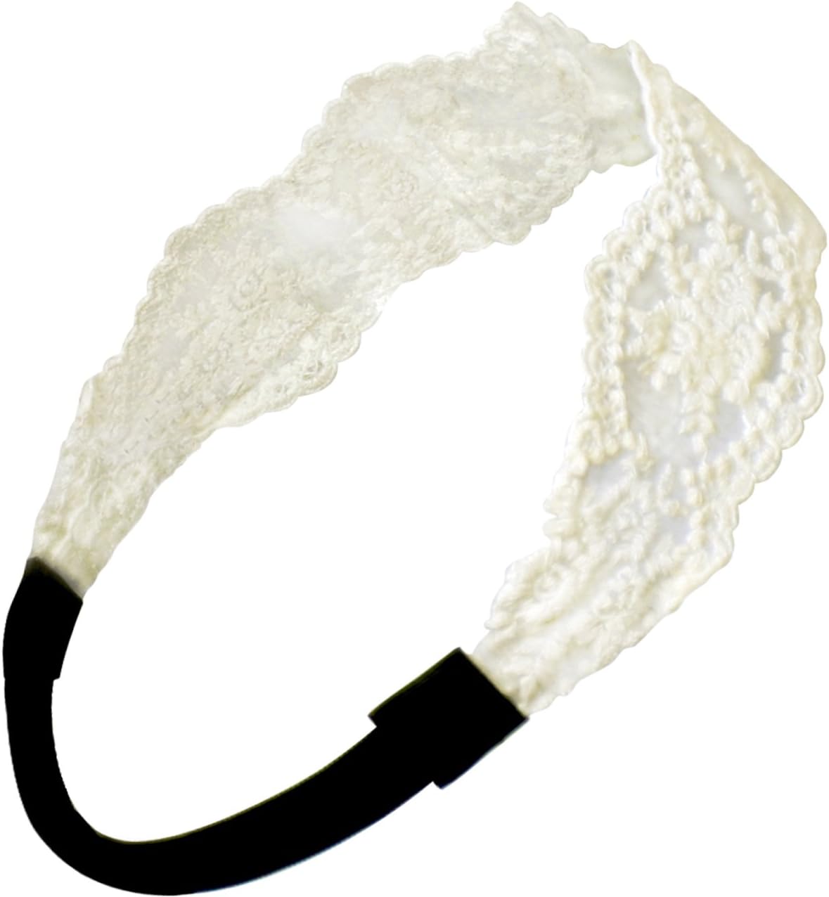 Princess Floral Lace Elastic Headband Set (2 Pieces)