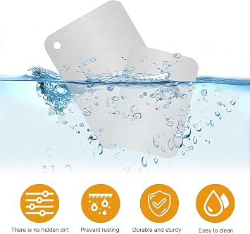 2Pcs Titanium Cutting Boards, 316 Stainless Steel Cutting Board