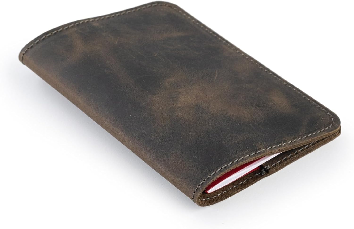 Leather Field Notes Cover, Handmade Pocketsize FN Cover, Personalized Journal Case, Chestnut