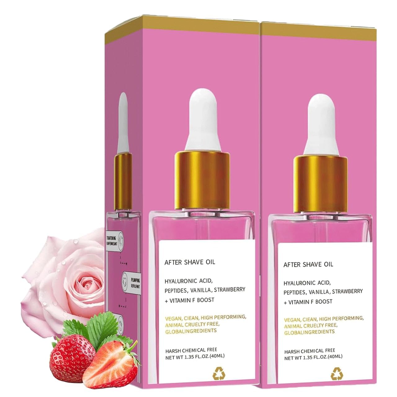 Seodon Strawberry Vanilla Aftershave Oil for Women - a smooth aftershave oil that soothes and moisturizes, leaving skin smooth and soft - for all skin types