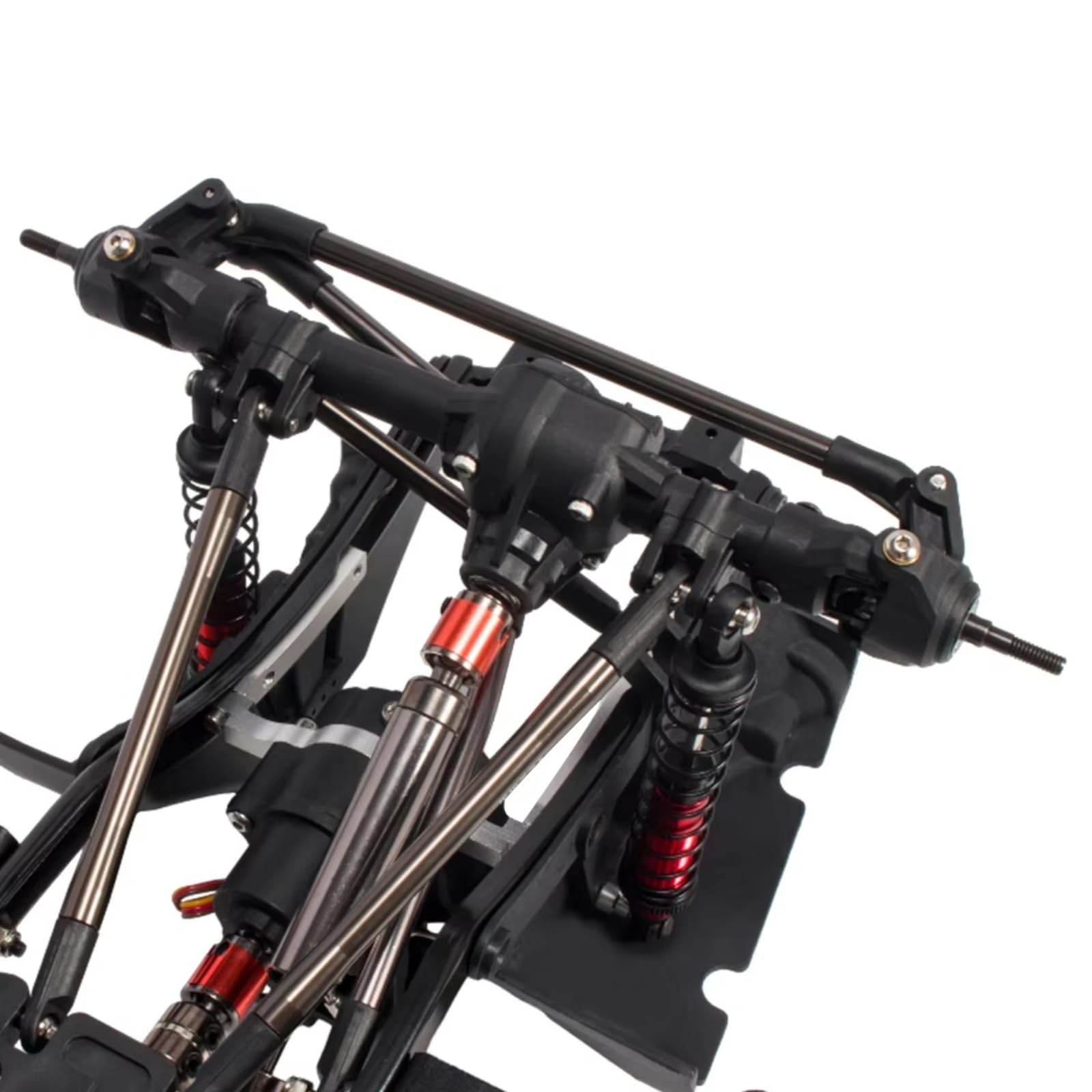 Compatible con Wrangler 313mm 1/10 Piezas De Trepador Control Remoto para Kit Chasis Engranaje Planetario 2 para Transmisión Velocidad, Guardabarros Deslizantes Maquetas