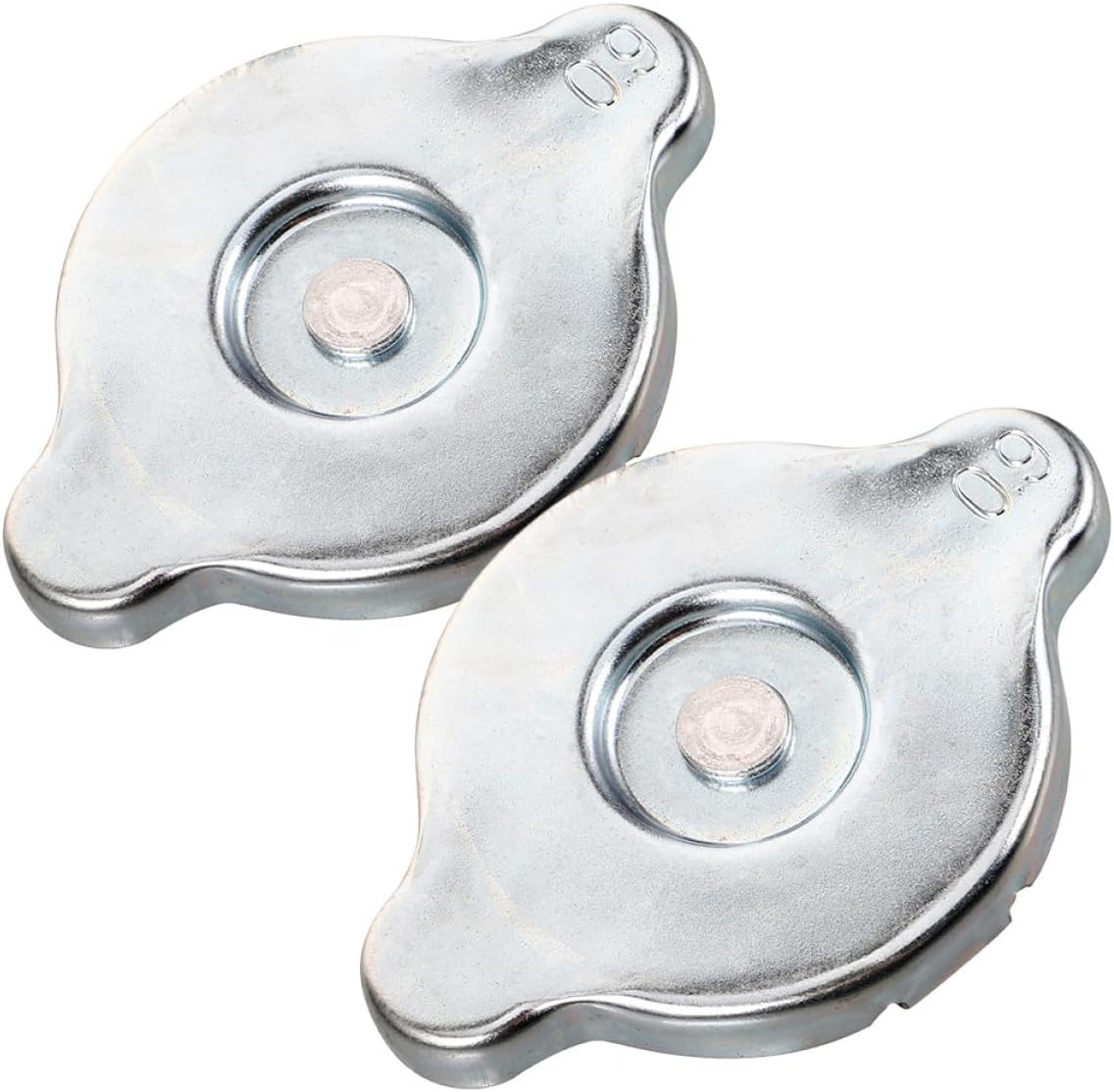 NUOBESTY Radiator Cap 0.9 Inch 2pcs Standard Coolant Reservoir Cover Compatible with Small Cars and Trucks Engine Water Tank Cap Replacement for Vehicle Accessory