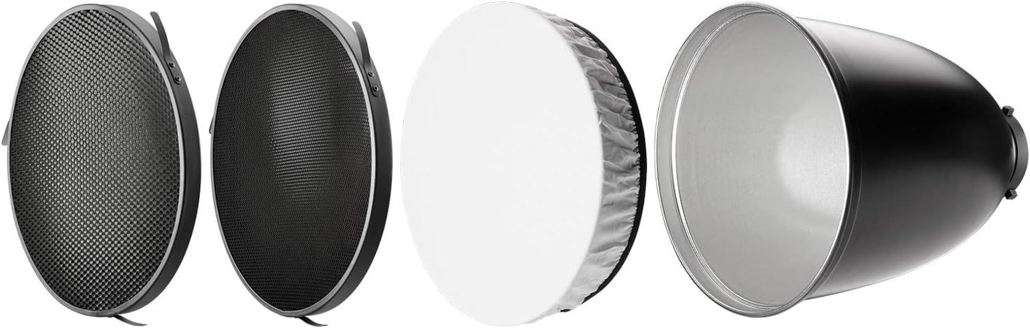 Westcott 45-Degree Deep Focus Reflector with Honeycomb Grids & Diffusion (Compatible with FJ400, Godox, and Bowens Mount)