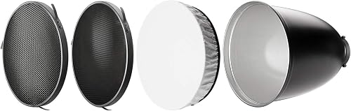 Westcott 45-Degree Deep Focus Reflector with Honeycomb Grids & Diffusion (Compatible with FJ400, Godox, and Bowens Mount)