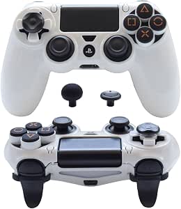 Guscio Frontale Per Controller PS4 Blue Flame Soft Touch - Per