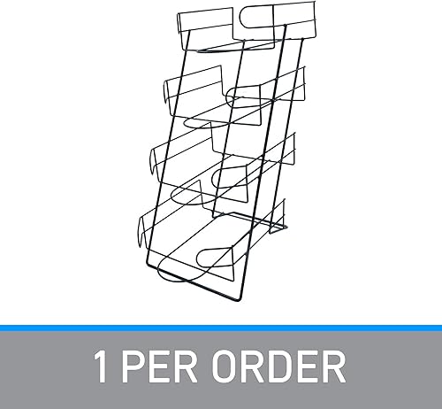 Miniatura 5 de SSWBasics Soporte de exhibición negro de 4 niveles para gorras de béisbol, elegante y resistente estante de exhibición de sombreros para minoristas,