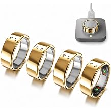 4 Pack Cover for Oura Ring 5 ONLY Gold, Size 8