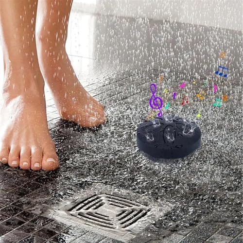 Regentrommel für Garten,Chakra-Trommel,3 Zoll 6 Tone Steel Tongue Drum,Rain Drum Outdoor,wasserdichte Trommel-Regenglocke,Chakra Drum Regen Steel Tongue Drum(Black)