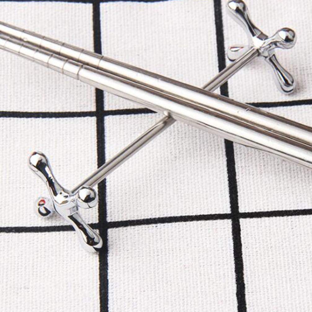 Juego de 2 soportes para palillos, forma de flor de ciruelo, aleación de zinc para restaurante, hotel, decoración del hogar