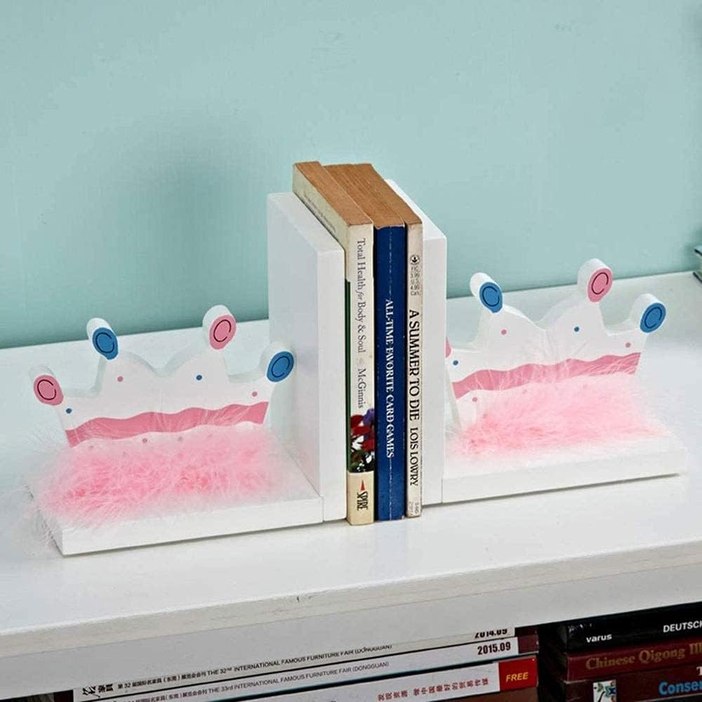 Sujetalibros Decorativos para Carpetas de Libros, Decoraciones de Almacenamiento de Escritorio para habitación Infantil, sujetalibros de Plumas, Tapones para Libros Pesados