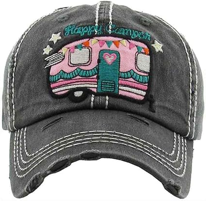 Women's Happy Camper Washed Vintage 