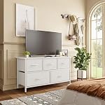MUTUN 5 Dressers Dresser Rangement, Double Dressing, TV Stand,Chest de tiroirs pour le placard pour salon, Chambre, placard, Hallway,Blanc