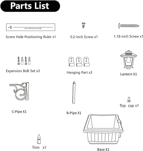 Miniatura 9 de Macetas para exteriores 2 en 1, lámparas de pie impermeables, luces solares de montaje en pared, lámpara decorativa al aire libre para jardín,