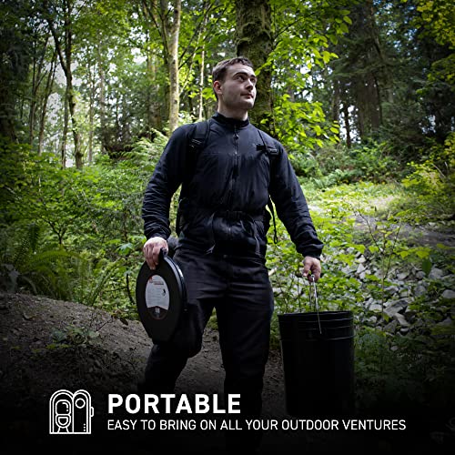 72 Hrs Premium Portable Camping Toilet Seat With Lid For Camping, Hiking, Emergencies - Perfect For Emergency Preparedness, Backcountry, Car, Boat, Road Trips (No Bucket) #TOP1