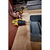 DEWALT 20V MAX* Cordless Drill / Driver Kit, Compact, 1/2-Inch (DCD708C2)