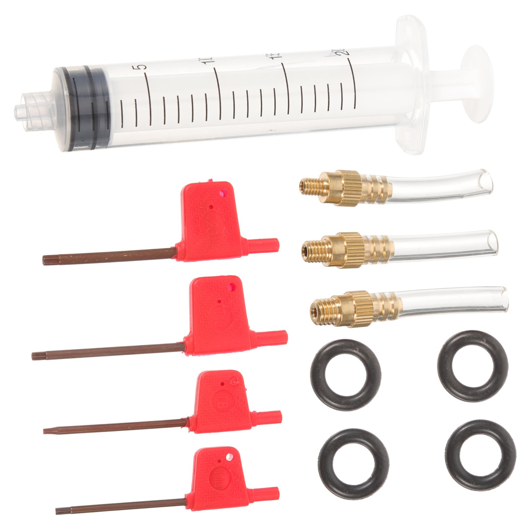 Toyvian Kit de Purgation pour Vélo Outil de Réparation Huile Portable Kit de Maintenance pour Bicyclettes Saignement Hydraulique Outil pour Bricoleurs