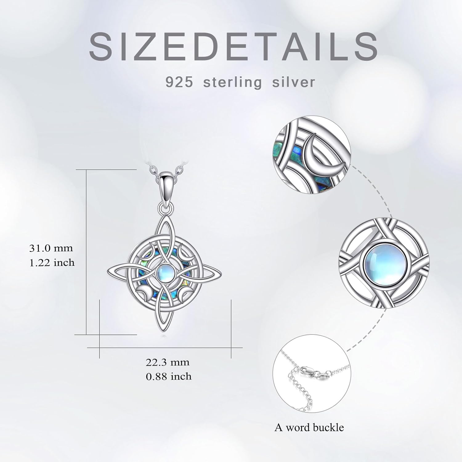 Star of David necklace for women - Twisted Infinity Necklace Handmade Jewelry for Men Women - Religious Judaica Amulet (Pendant+18+2 inch lobster clasp) - Image 5