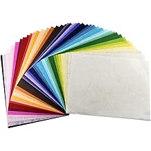 70 Hand Made Tissue Mulberry Paper Sheets Natural Fiber Design for Japanese Origami Hand Craft A4 Size