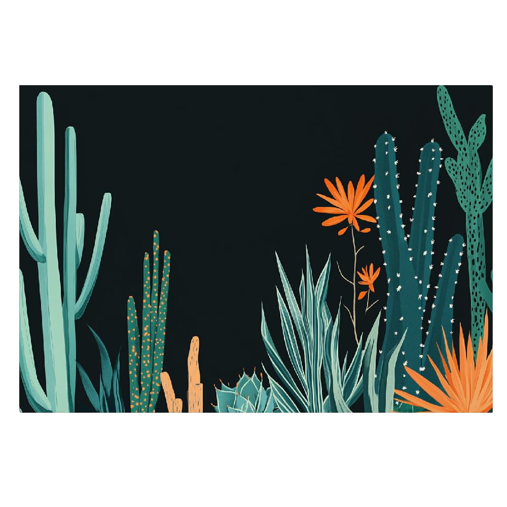 Mural de pared para dormitorio Cactus Vinilos de pared autoadhesivos grandes Plantas Tropicales Póster para sala de estar habitación infantil fondo de TV 200x140cm