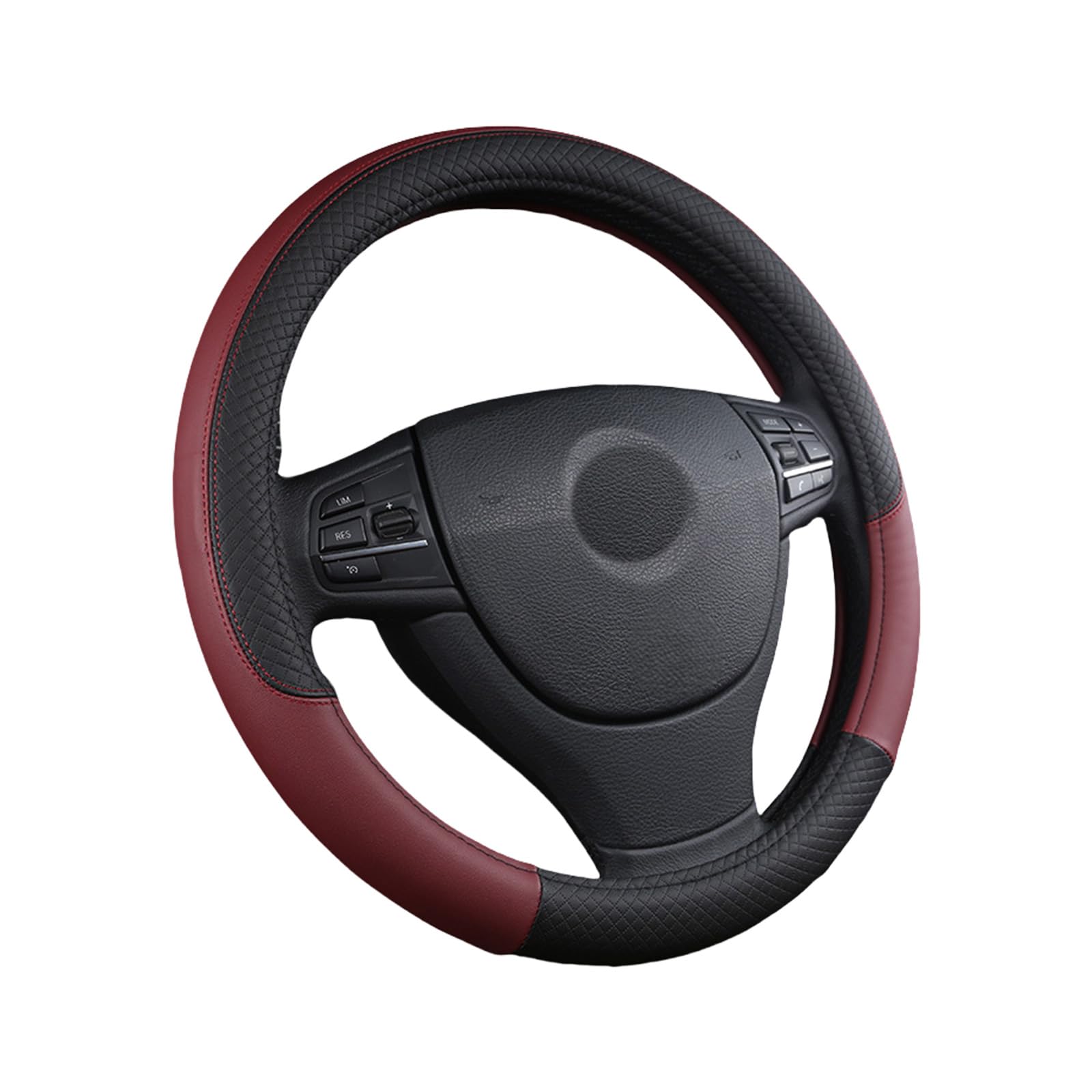 YROHGKPN Universally Nonslip Steering Wheel Cover Protector Soft PU