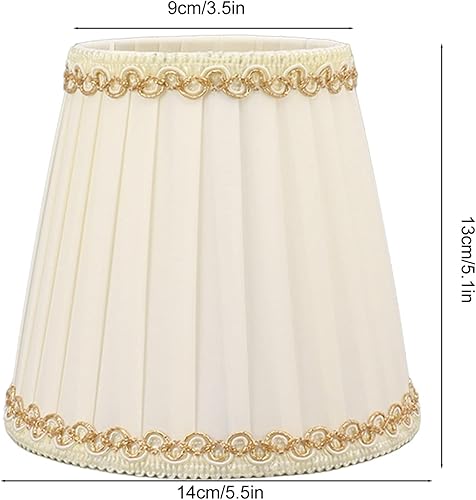 Miniatura 9 de Juego de 6 pantallas de tela de estilo moderno, pantalla para lámpara de araña de bombilla E14, pantalla de lámpara de barril exquisita hecha a mano