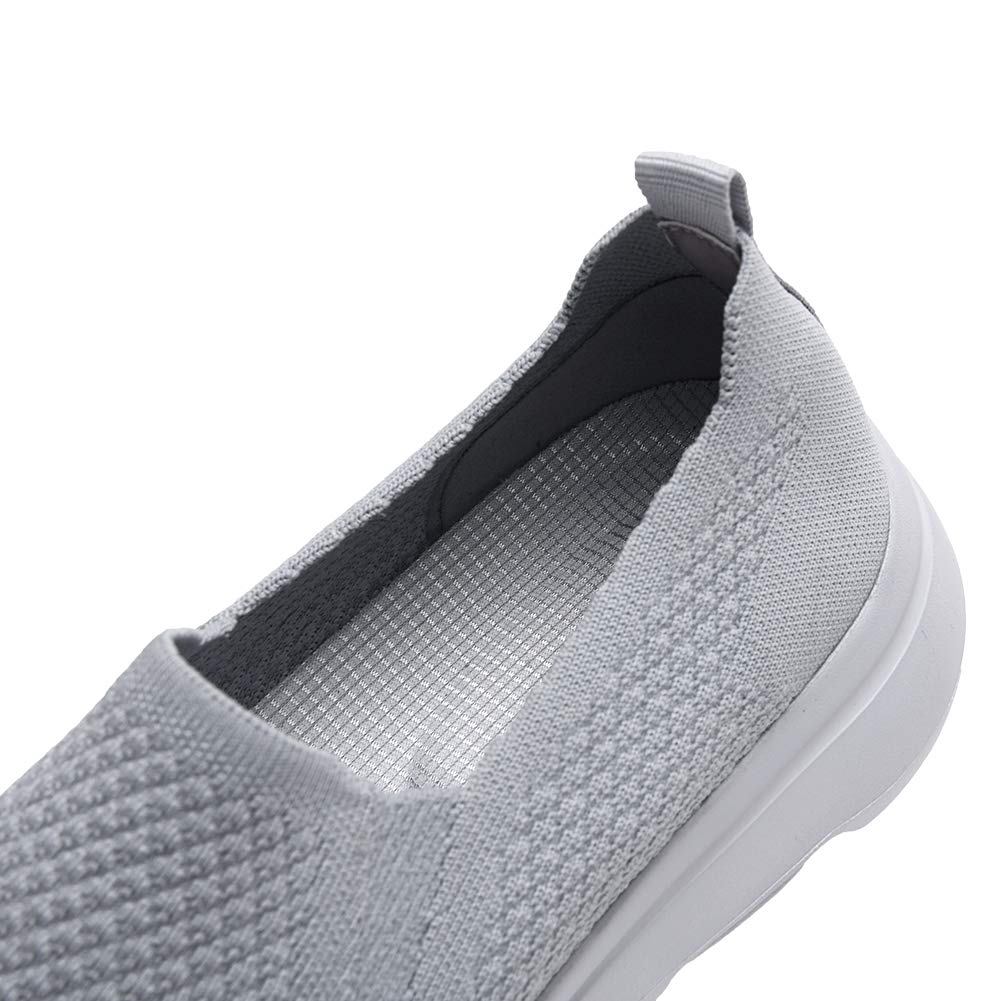 Puxowe Slip on Sneaker Herren Sportschuhe Gestrickte Atmungsaktive Leichte Lässige Freizeitschuhe für Gehen Joggen Alltag Outdoor