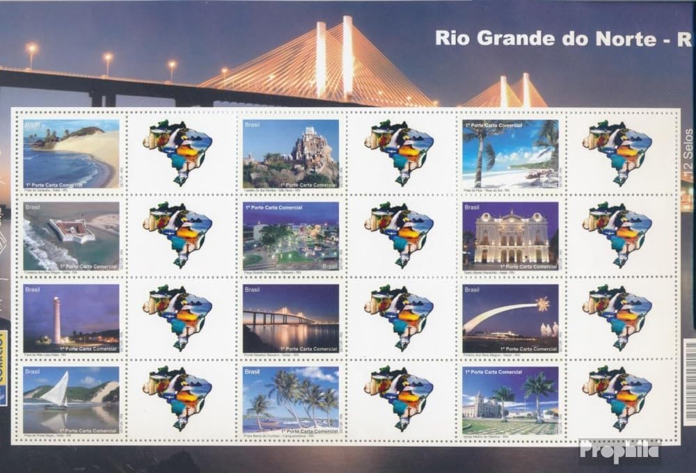 Brazil 3639-3650 zd-Archery (Complete.Issue.) unmounted Mint/Never hinged ** MNH 2009 Grußmarken: Attractions (Stamps for Collectors)