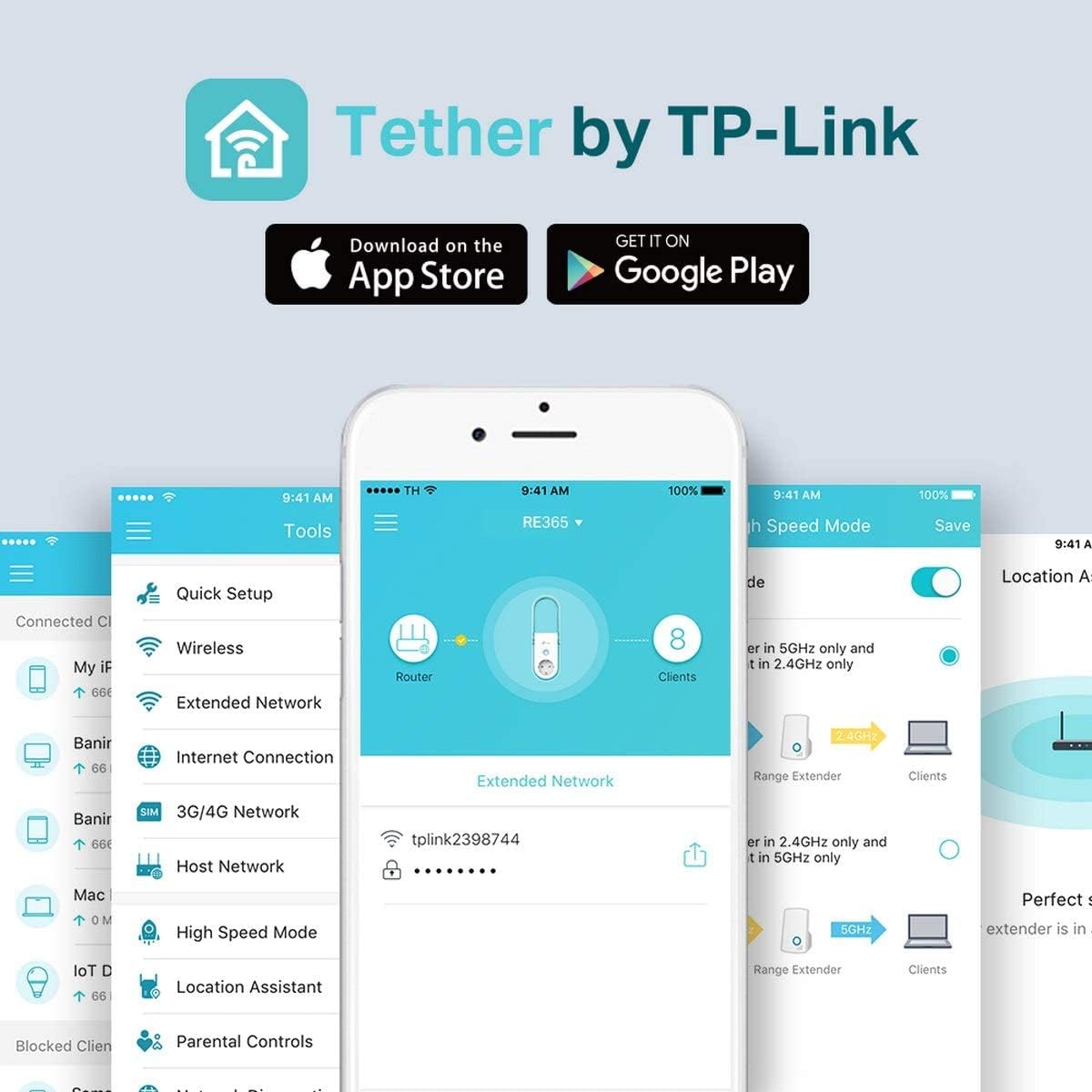 TP-Link Répéteur WiFi(RE365(FR)), Amplificateur WiFi AC1200, WiFi Extender, WiFi Booster, couvre jusqu'à120㎡, Compatible avec toutes les box internet
