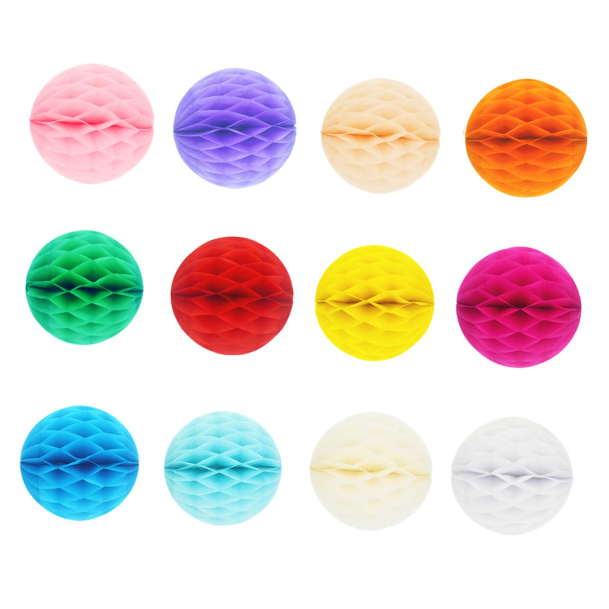 Garneck 12pcs Party Garland Honeycomb Ball Banner Party Banner