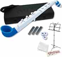 NUVO N510JWBL プラスチック製サックス ホワイト/ブルー 美品 Amazon | Nuvo ヌーボ プラスチック製 サックス jSAX White/Blue