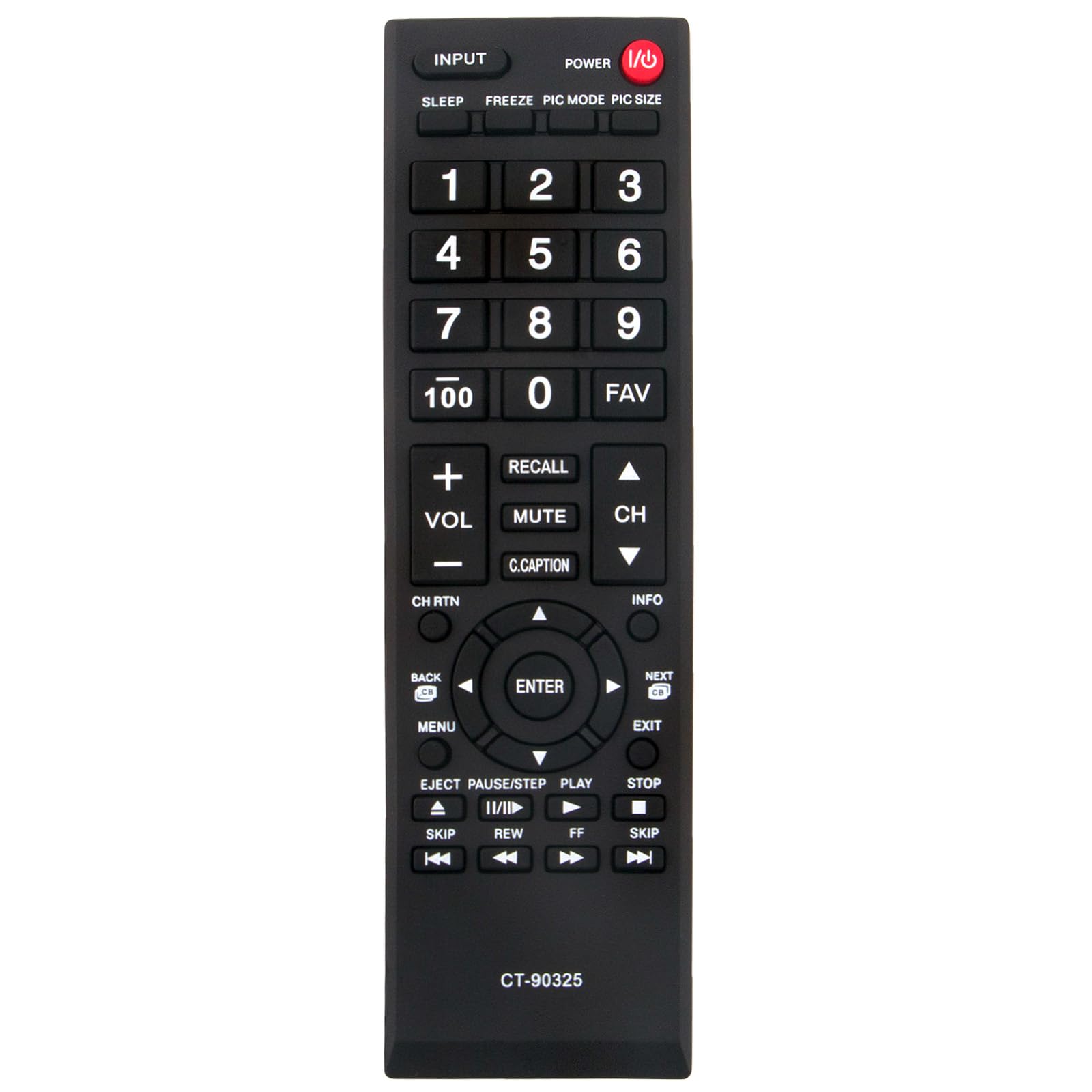 New CT-90325 Remote Compatible with Toshiba TV 40E200UM 40E210U 40E220U 40FT1 40FT1U 40FT2U 40FT2U1 40SL412 40SL412U 46G310U 46SL412U 55G310U 55G310U1