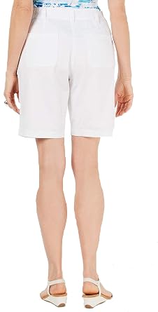 Karen Scott Womens Plus Comfort Waist Woven Shorts