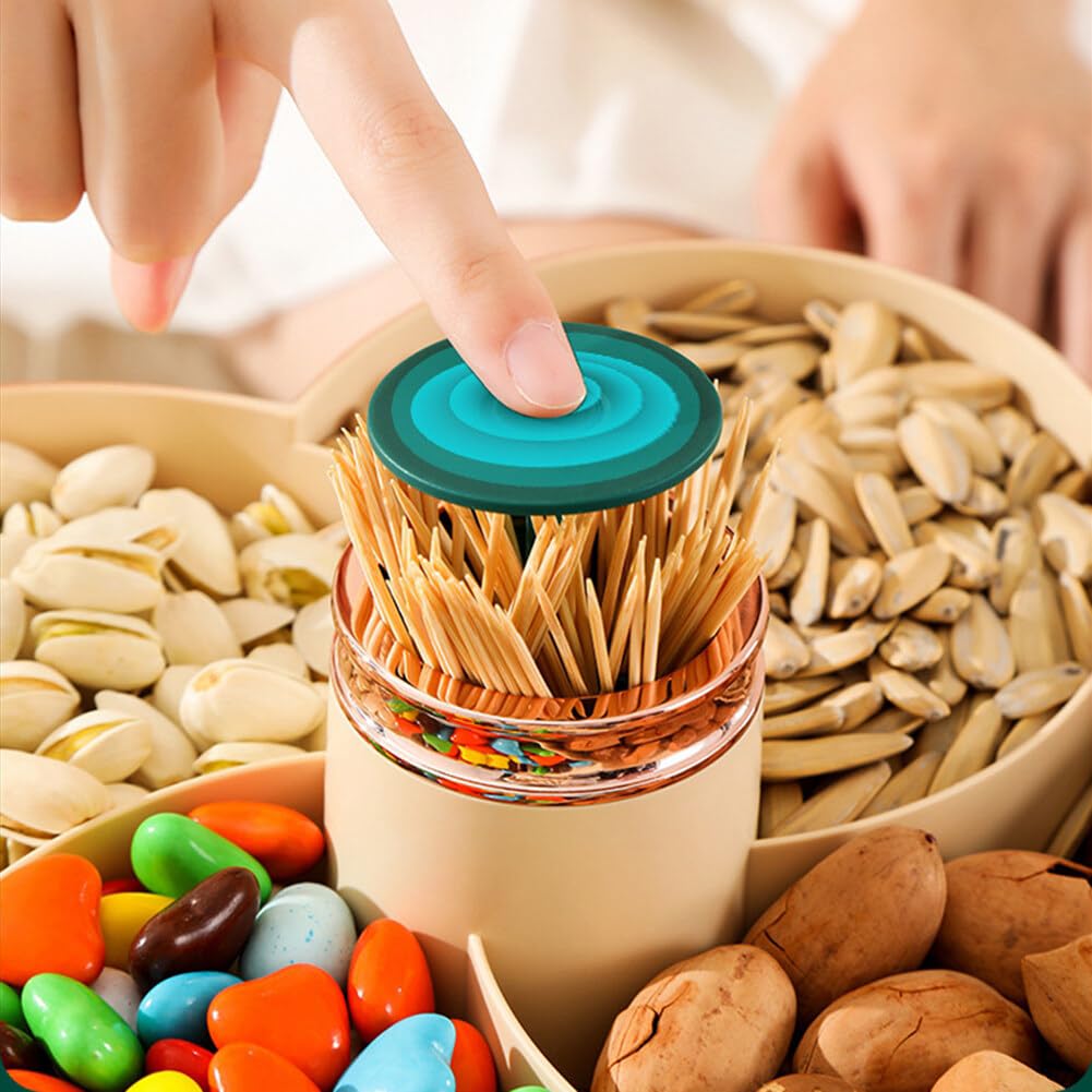Vassoio Porta Snack 4 Ciotole Con Coperchio: In Plastica Trasparente E Metallino Dorato, Per Antipasti, Biscotti, Frutta