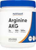 Nutricost Arginine AKG Powder 300 Grams (AAKG) - 3G Per Serving & 100 Servings - Pure Arginine Alpha Ketoglutarate