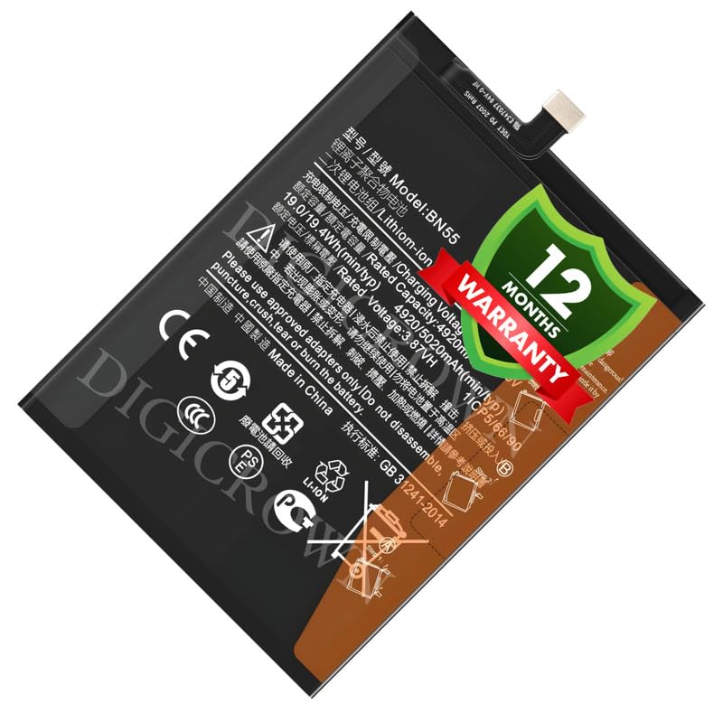 Image of Original BN55 Battery Compatible for Xiaomi Redmi Note 9S - (5020mAh) - 1 Year Warranty DF7
