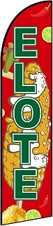 Elote Feather Flag Decorations for Business Advertising,Elote Flag Banner for Storefronts, Retailers, Shops, Food Trucks, Events and Fairs