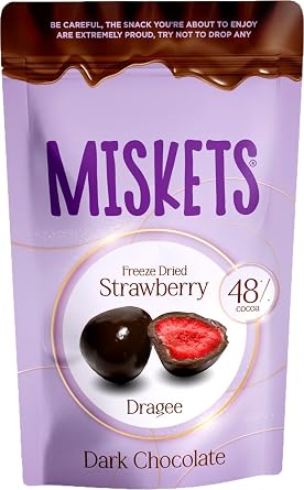 Miskets Dark Chocolate Coated Strawberry 80 G