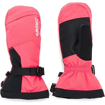 Spyder Kids Youth Finn Ski Mittens (Big Kid) coral haze