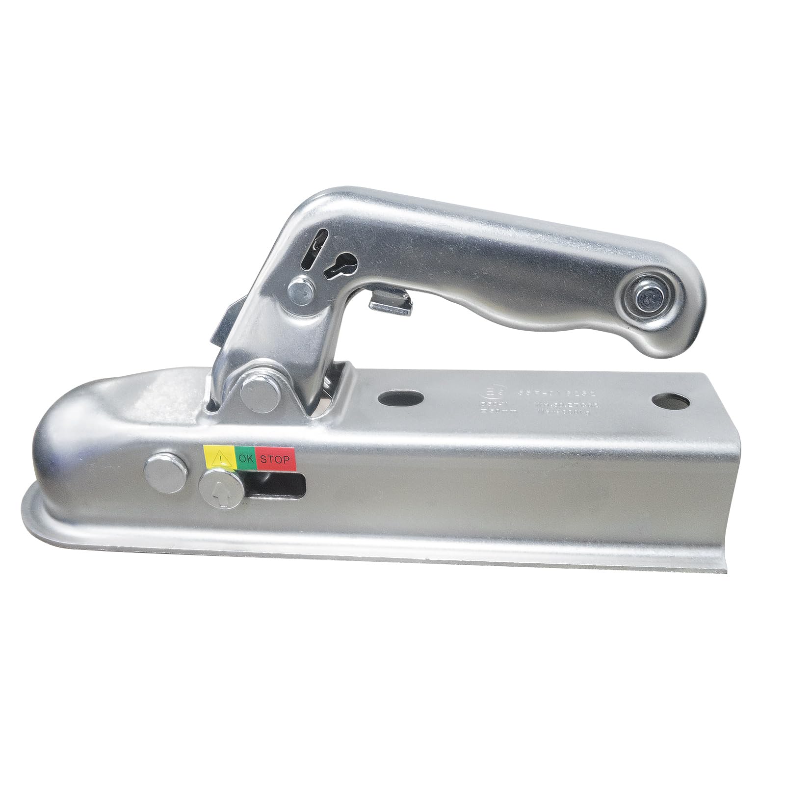 Trailer Hitch, 800kg Load Capacity, 2in Round Tube, 50mm Channel Width, Tow Hitch with Ball Coupler