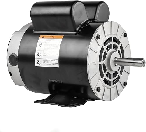 Miniatura 10 de Motor compresor NEMA de eje de 58 pulgadas de 3 HP 3450 RPM monofásico 56 marco 230 V 15 Amp 58 pulgadas