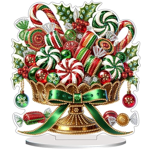 Peinture diamant de Noël pour décoration de table festive et ateliers en famille