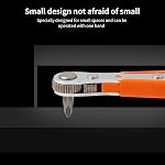 Magnetic Screwdriver, 1/4" Mini Ratchet Wrench, PH2 Screwdriver Bits with 1/4-Inch Drive High Torque Offset Reversible Mini Ratcheting Offset Screwdriver