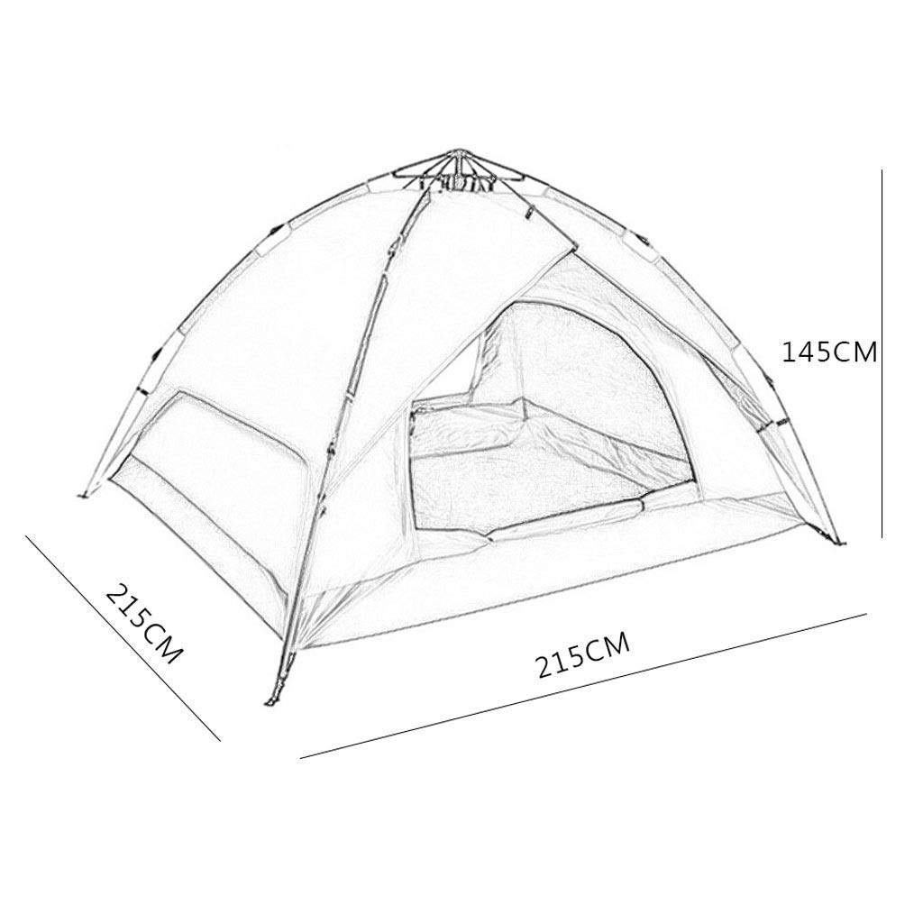 Tente de Camping Coupe-Vent et imperméable pour 3 à 4 Personnes. Installation Rapide et Facile. Prête en Un Instant pour Vos Sorties. Fournitures de Camping.