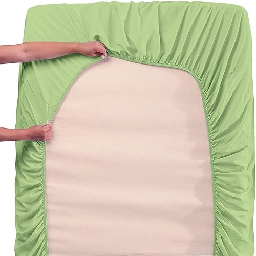 Miniatura 9 de Juego de 2 sábanas bajeras de microfibra suaves y cómodas, tamaño individual extra largo, bolsillo profundo de 15 pulgadas, 39 x 80 pulgadas, ideal