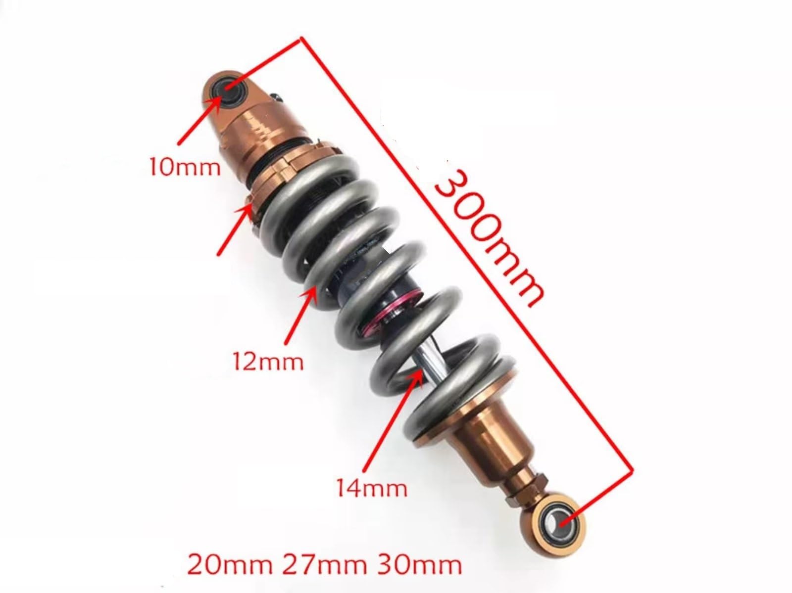 Amazon | リアショックアブソーバー スズキ用 GW250用 GSX250R用 265mm