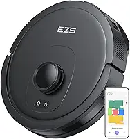 Aspirador Robô EZS E10, Sucção Ultra Forte de 5.500 Pa, Navegação a Laser iPath, para Limpeza Profunda de Pisos, Ideal para Cabelos e Pisos Duros
